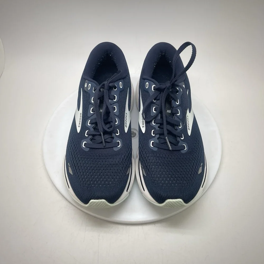 Brooks Sneakers Womens 8.5 B Ghost 15 1203801B450 Blue Athletic Running Shoes